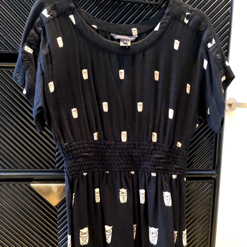 Black cotton FCUK mini dress